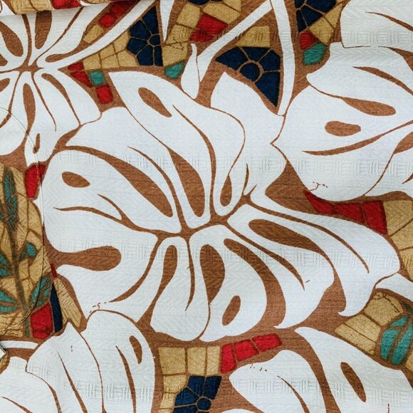 Caribbean Tropical Hawaiian Shirt Size L Silk Blend Aloha Beach Vacation Cruise - Picture 7 of 10